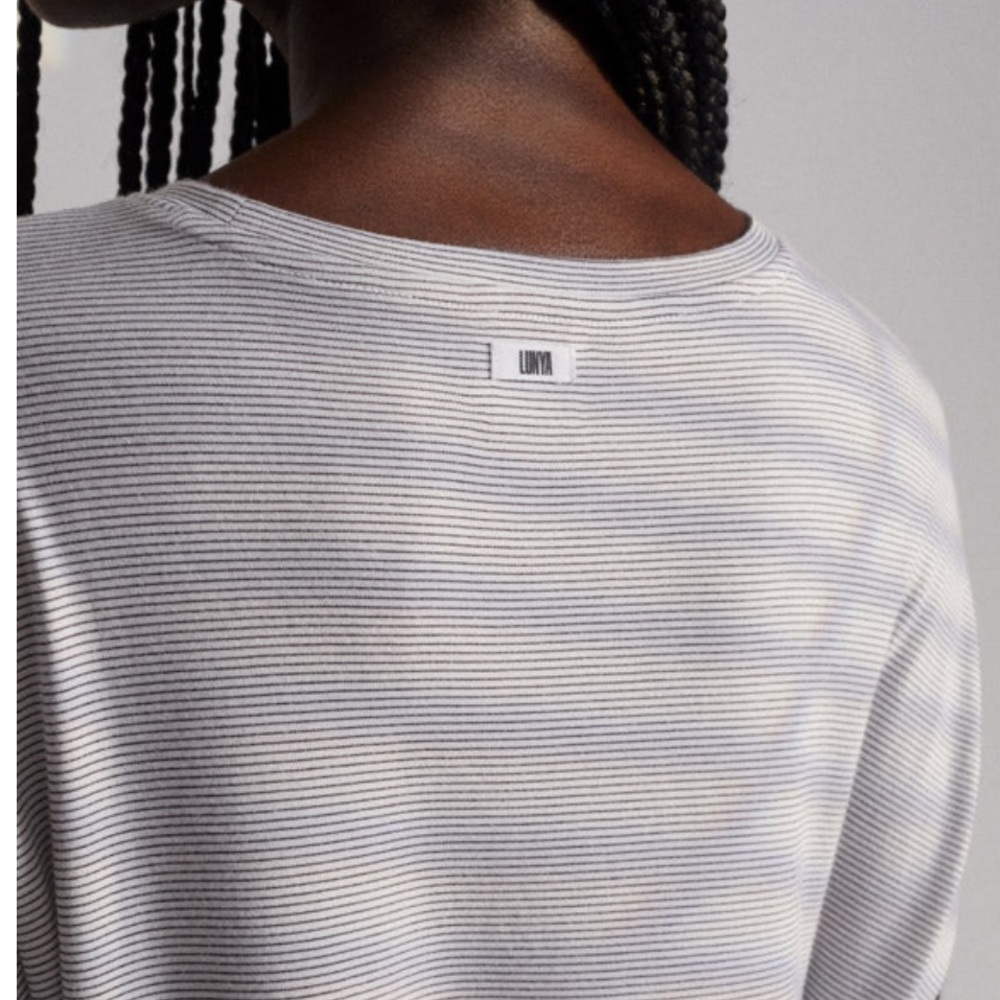 lunya Cooldown Pima Cotton Midi Dress / nightgown - Picture 5 of 7